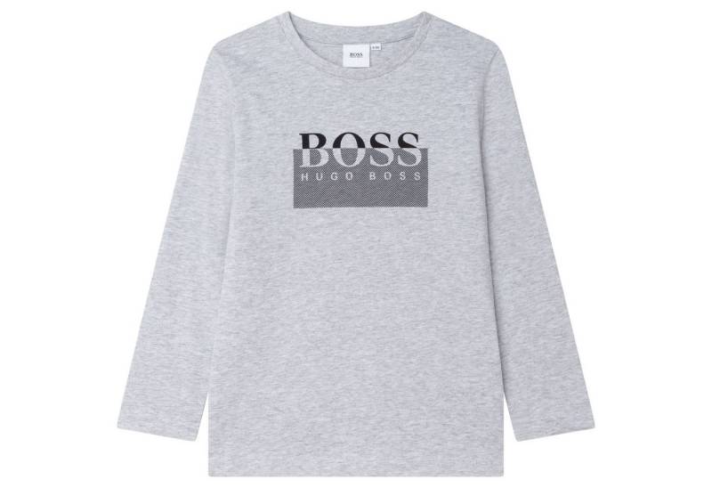 Boss Kidswear Langarmshirt Boss Kidswear Langarmshirt grau mit Logo von Boss Kidswear