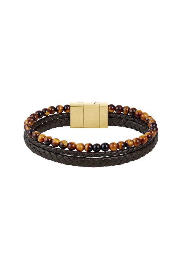 BOSS Lederarmband SPHERE MIXED, mit Onyx oder Tigerauge BOSS Lederarmband SPHERE MIXED, mit Onyx oder Tigerauge von BOSS