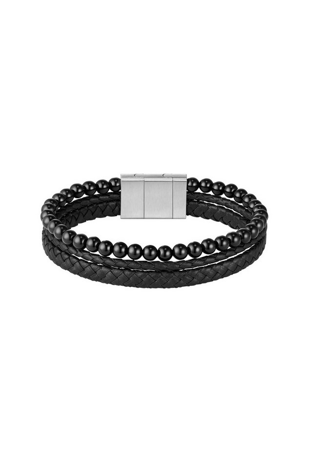 BOSS Lederarmband SPHERE MIXED, mit Onyx oder Tigerauge BOSS Lederarmband SPHERE MIXED, mit Onyx oder Tigerauge von BOSS