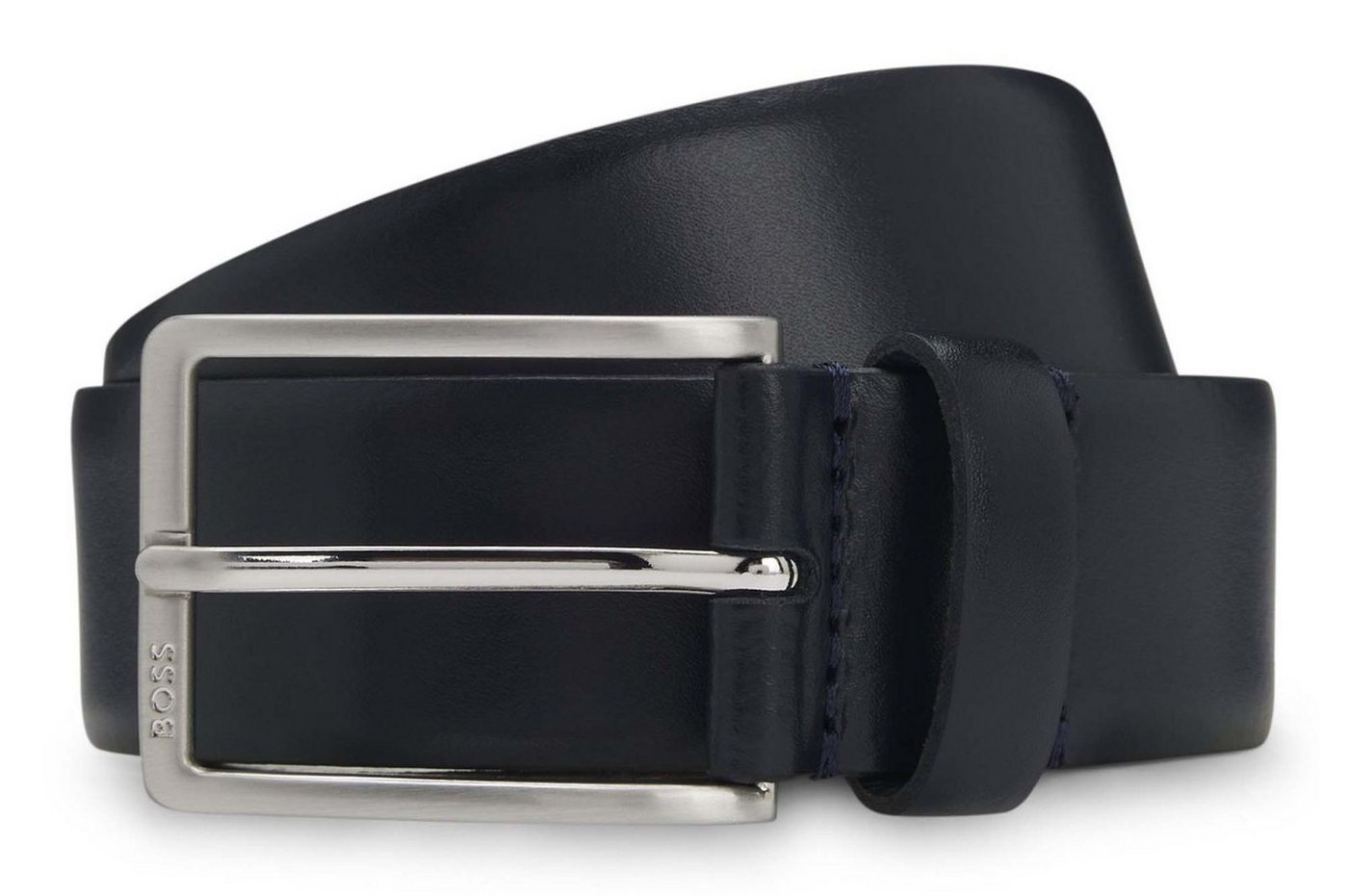 BOSS Ledergürtel Erman-L Sz35 Leather Belt aus echtem Rindsleder von BOSS