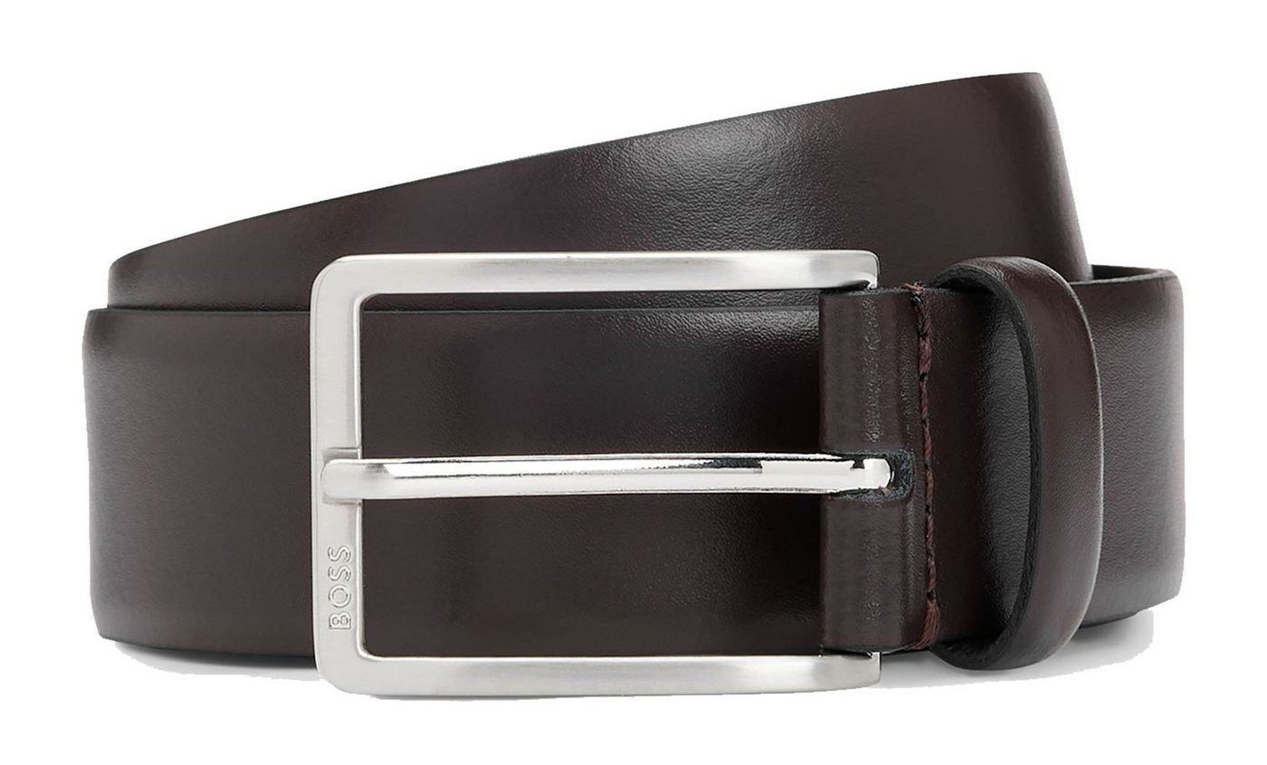 BOSS Ledergürtel Erman-L Sz35 Leather Belt aus echtem Rindsleder von BOSS