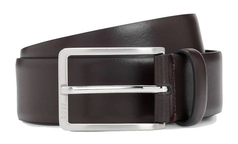 BOSS Ledergürtel Erman-L Sz35 Leather Belt aus echtem Rindsleder von BOSS