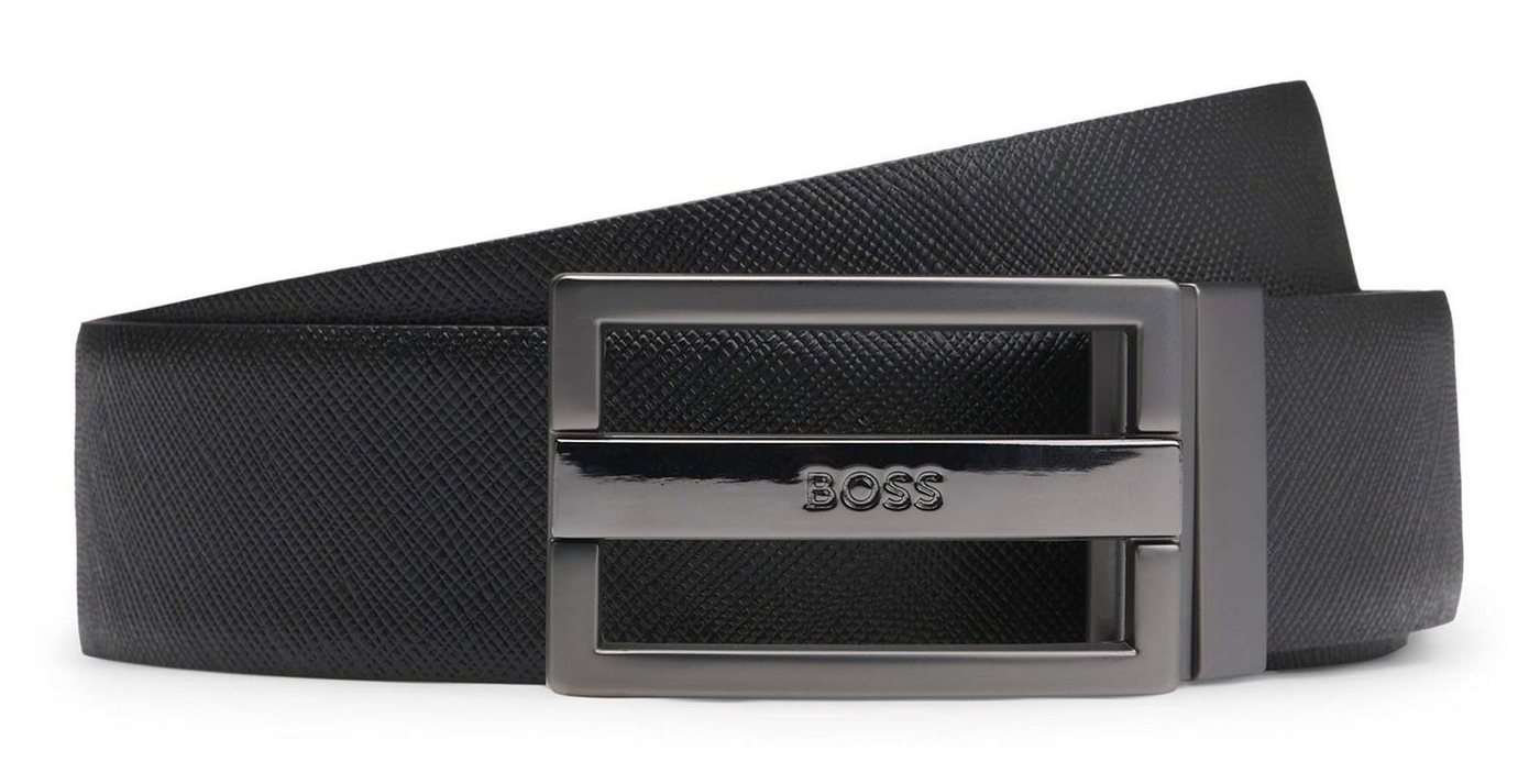 BOSS Ledergürtel Ghifari Belt Giftbox aus echtem Rindsleder von BOSS