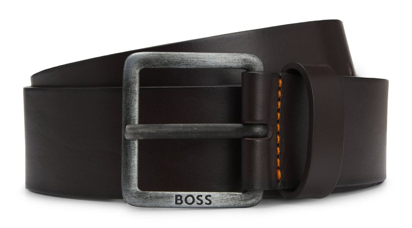 BOSS Ledergürtel Jeeko Sz40 Belt aus echtem Rindsleder von BOSS