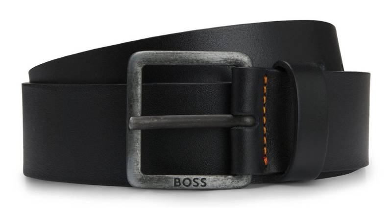 BOSS Ledergürtel Jeeko Sz40 Belt aus echtem Rindsleder von BOSS