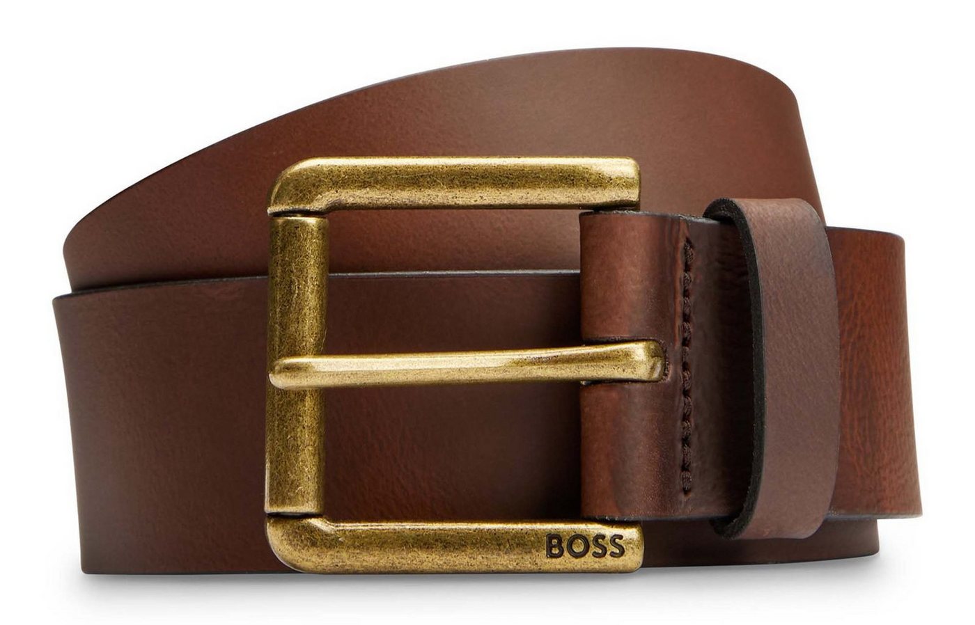 BOSS Ledergürtel Joris Sz40 Leather Belt aus echtem Rindsleder von BOSS