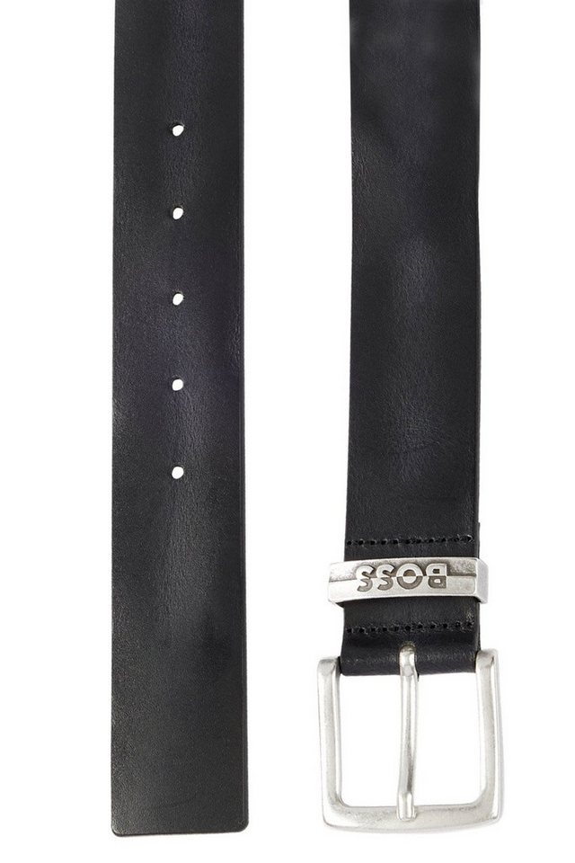 BOSS Ledergürtel Leder Schwarz Jen-loop von BOSS