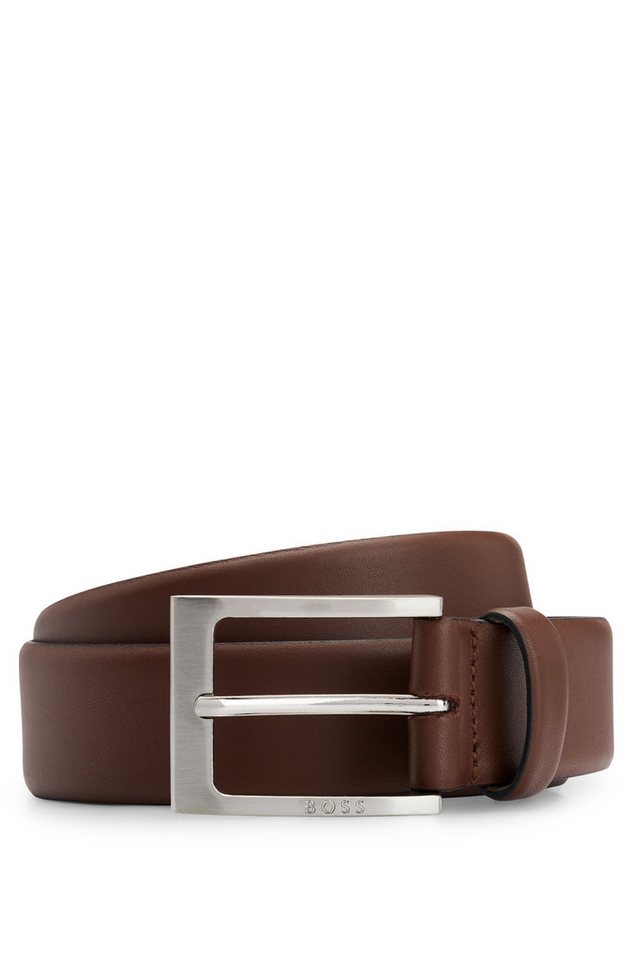 BOSS Ledergürtel aus Nappaleder mit BOSS Logo-Dornschliesse von BOSS