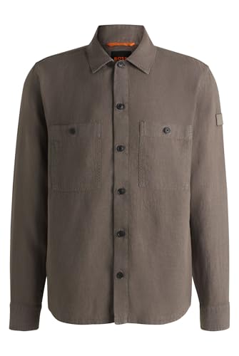 BOSS Locky_2_M 10267894 01 Shirt Open Beige294 S von BOSS