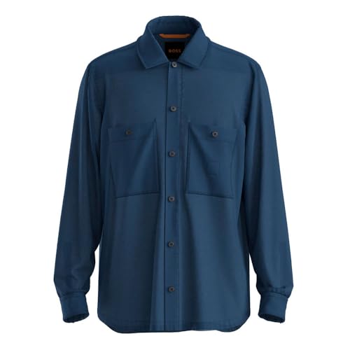 BOSS Locky_2_M 10267894 01 Shirt Open Blue466 6XL von BOSS