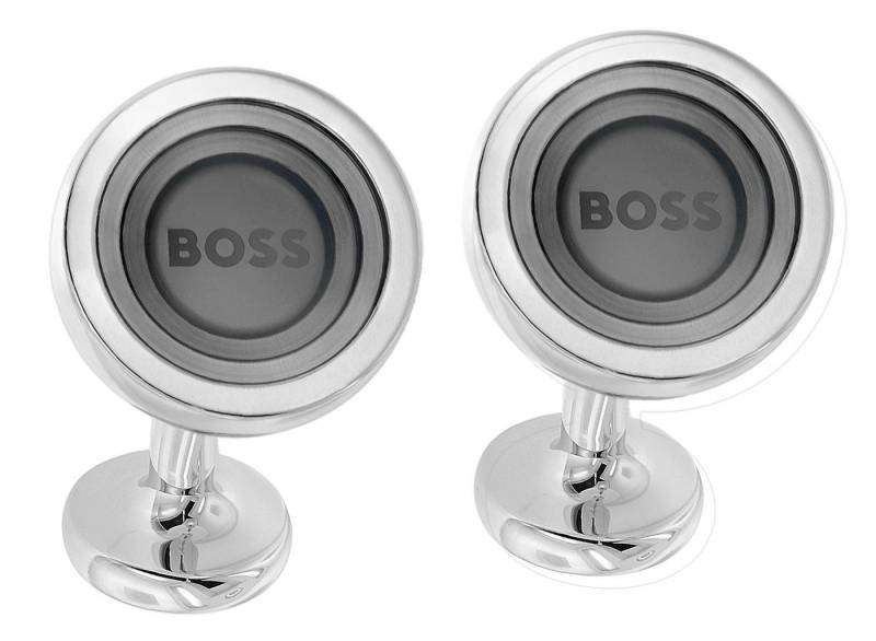 BOSS Manschettenknöpfe Rund Grau Marcus von BOSS