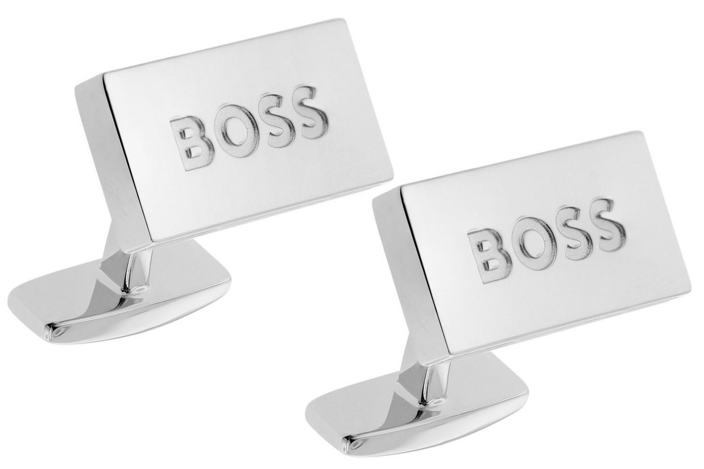 BOSS Manschettenknöpfe Silberfarben B-Iconic von BOSS