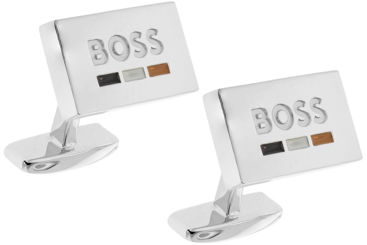 BOSS Manschettenknöpfe Silberfarben B-Iconicdet von BOSS