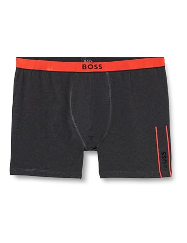 BOSS Men BoxerBr 24 Logo Medium Grey32, XXL von BOSS