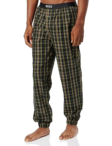 BOSS Herren Pyjamahose Schlafanzughose Schlafhose Nightwear Easy Pants Cuff EW, Farbe:Gelb, Artikel:-751 Open Yellow, Größe:L von BOSS