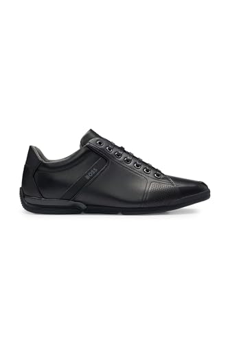 BOSS Men Saturn_Lowp_lux4 A_N Sneaker Black 43 EU von BOSS