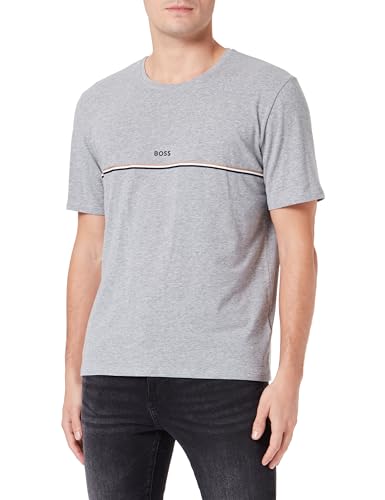 BOSS Men Unique T-Shirt Medium Grey33, L von BOSS