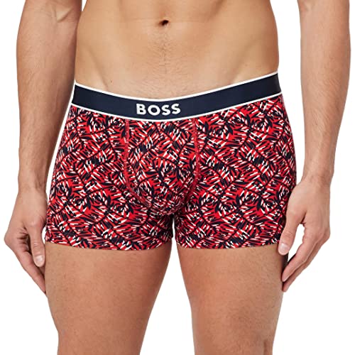 BOSS Men's 24 Print Trunk, Bright Red629, M von BOSS