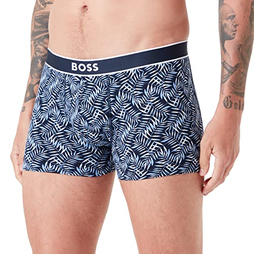 BOSS Men's 24 Print Trunk, Dark Blue406, L von BOSS