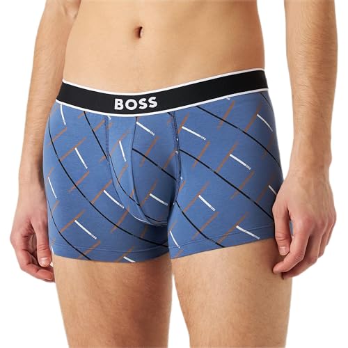 BOSS Men's 24 Print Trunk, Open Blue480, S von BOSS