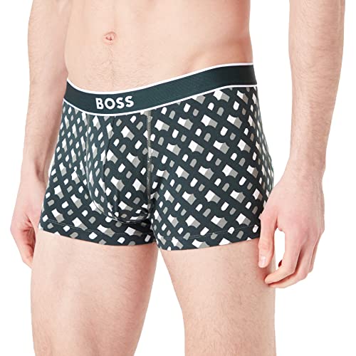 BOSS Men's 24 Print Trunk, Open Green344, XXL von BOSS