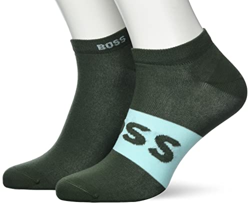 BOSS Men's 2P AS Logo Col CC Ankle_Socks, Beige/Khaki250, 39-42 von BOSS