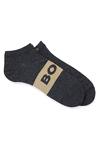 BOSS Men's 2P AS Logo Col CC Ankle Socks, Charcoal13, 43-46 von BOSS