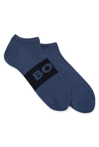 BOSS Men's 2P AS Logo Col CC Ankle Socks, Open Blue468, 39-42 von BOSS