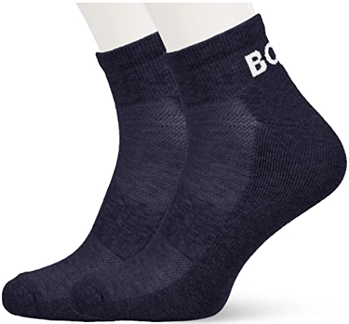 BOSS Men's 2P AS Sport Col CC Ankle Socks, Dark Blue401, 40-46 von BOSS