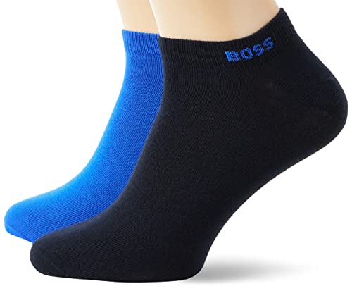 BOSS Men's 2P AS Uni Colors CC Ankle_Socks, Bright Blue433, 39-42 von BOSS