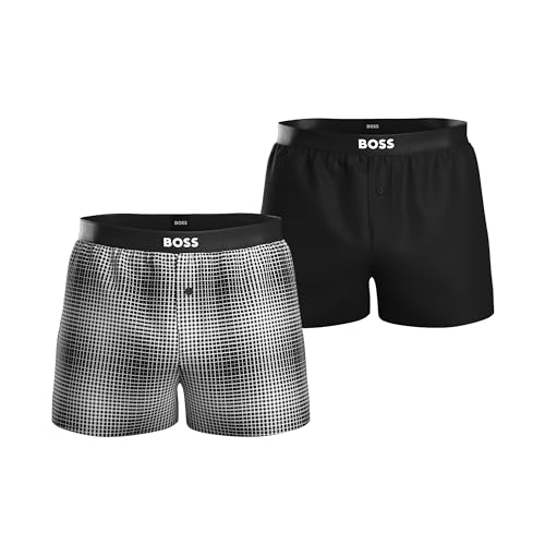 BOSS Men's 2P Boxer EW Pyjama_Short, Black2, XL von BOSS