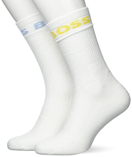 BOSS Men's 2P RS Sport Col CC Regular_Socks, Natural107, 39-42 von BOSS