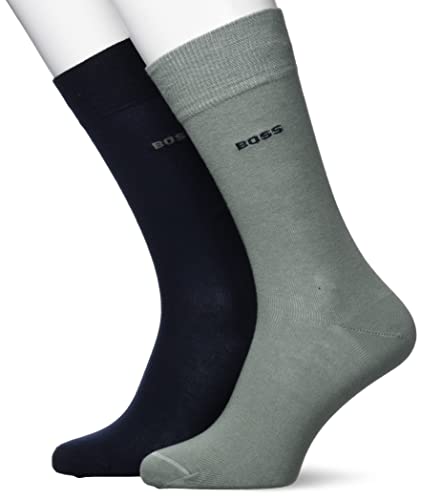 BOSS Men's 2P RS Uni Colors CC Regular_Socks, Open Green343, 43-46 von BOSS