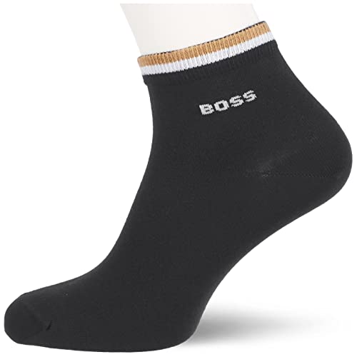 BOSS Men's 2P SH Stripe CC Short Socks, Black1, 40-46 von BOSS