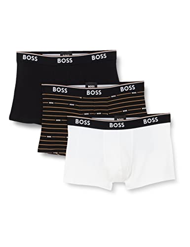 BOSS Men's 3P Power Desig Trunk, Medium Beige266, S (3er Pack) von BOSS