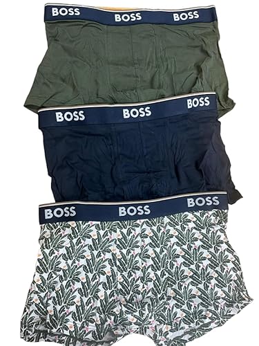 BOSS Men's 3P Power Desig Trunk, Open Green340, XS (3er Pack) von BOSS