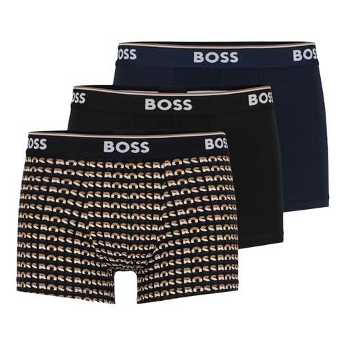 BOSS Men's 3P Power Desig Trunk, Open Miscellaneous978, S (3er Pack) von BOSS