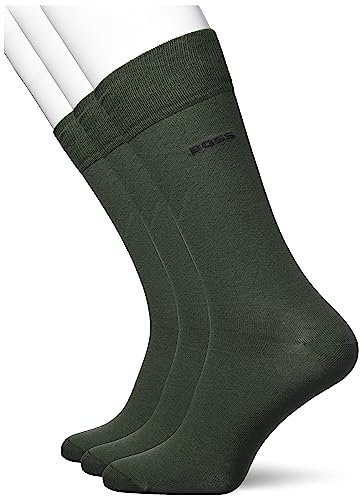 BOSS Men's 3P RS Uni Colors CC Regular Socks, Open Green361, 43-46 von BOSS