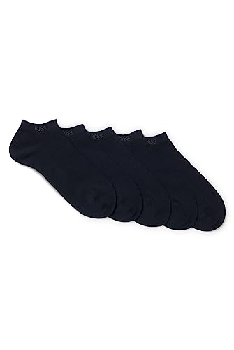 BOSS Men's 5P AS Uni Color CC Ankle Socks, Dark Blue401, 40-46 von BOSS