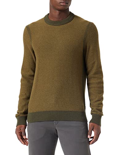 BOSS Men's Amodoro Knitted_Sweater, Dark Green, L von BOSS