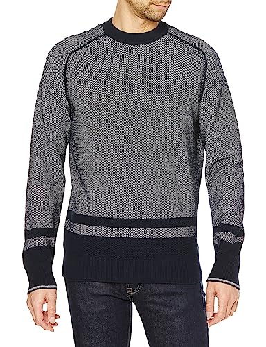 BOSS Men's Apok Knitted-Sweater, Open Blue461, XXL von BOSS