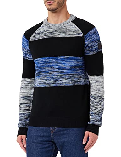 BOSS Men's Arvero Knitted_Sweater, Black, L von BOSS