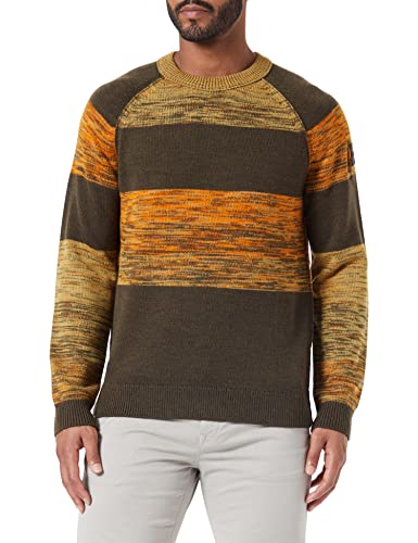 BOSS Men's Arvero Knitted_Sweater, Dark Green, M von BOSS