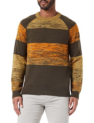 BOSS Men's Arvero Knitted_Sweater, Dark Green, XL von BOSS