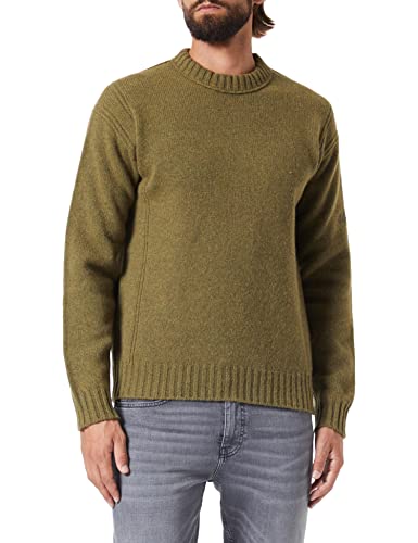 BOSS Men's Ashetland Knitted_Sweater, Open Green, XXL von BOSS