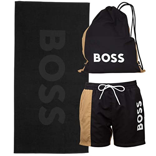 BOSS Men's Beach Set Swim_Short, Black1, XXL von BOSS