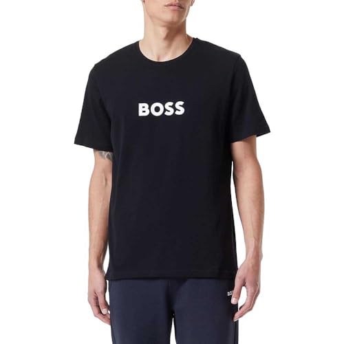 BOSS Men's Easy Pyjama_T_Shirt, Black6, M von BOSS