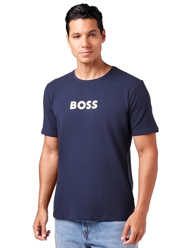 BOSS Men's Easy T-Shirt Pyjama_Set, Dark Blue401, L von BOSS