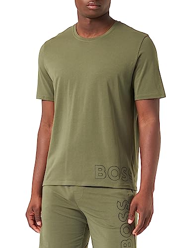 BOSS Men's Identity RN Pyjama T-Shirt, Open Green361, S von BOSS