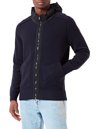 BOSS Men's Kabredo Knitted_Jacket, Dark Blue, XXL von BOSS